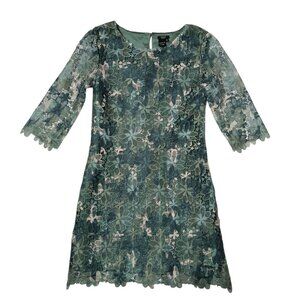 Guess Girl's Green Lace Dress Cocktail Party Event Size 10